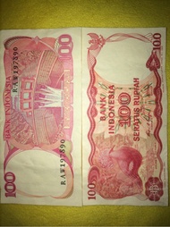 uang kuno uang lama 100 rupiah burung goura victoria
