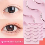 Under Eyelash Lash Transparent Stem Soft Lower Lashes E7q3