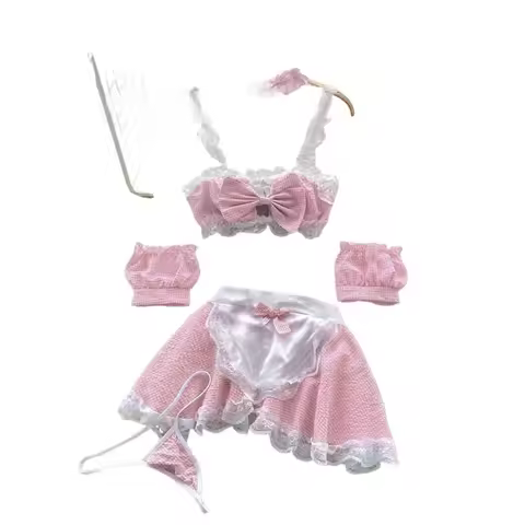 Role Student Complete Maid Cosplay School Costume Set Ruffle Cosplay Vacation Halloween Outfit Halte