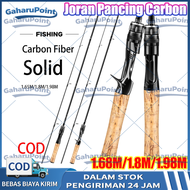 COD 1.68m/1.8m/1.98m Joran Pancing Carbon Spinning Baitcasting Casting Fishing Rod Fishing Pole Jora