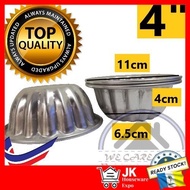 4" Aluminium Pudding Cake Jelly Mold Fluted Jelly Mould Coronel Jelly Mould Pudding Mould acuan kek 