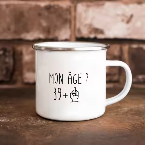 I am 39+ 49+ 59+ 69+ Coffee Mug 11oz ceramic Home Milk Enamel cup men father 40 50 60 70 years old b