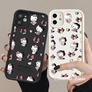 Compatible for Infinix Smart 8 7 Hot 40 Pro 40i 40 Pro 30i Play 30i Spark Go 2024 2023 Note 30 VIP 12 Turbo G96 ITEL S23 Pink Bow Kitty All-inclusive Phone Case Soft Cover