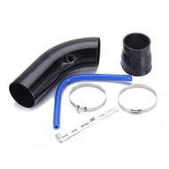 无 76mm/3in Car Cool Universal Aluminum Air Intake Kit Universal Aluminum Cold Intake Tube Kit