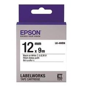 【胖胖秀OA】EPSON LK-4WBN(S654401)標籤帶(白底黑字)12mm//另售其他規格
