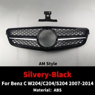 Facelift Replacement Front Bumper Grille Grill For Mercedes Benz C W204 C204 S204 Coupe 2007-2014 AM