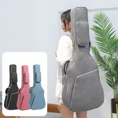 36 39 41 Inch Guitar Case Oxford Fabric Gig Double Straps Padded Cotton Soft Guitar Bag Carry Cover 