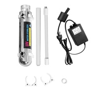 (NDPB) UV Water Sterilizer 16W Stainless Steel Ultraviolet Tube Lamp Aquarium Fish Tank Purifier Dir