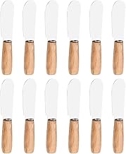 Luxshiny 12pcs Butter Knives, Cheese Spreader Stainless Steel Butter Knife Cream Cheese Spreader for Cheese Cake Dessert