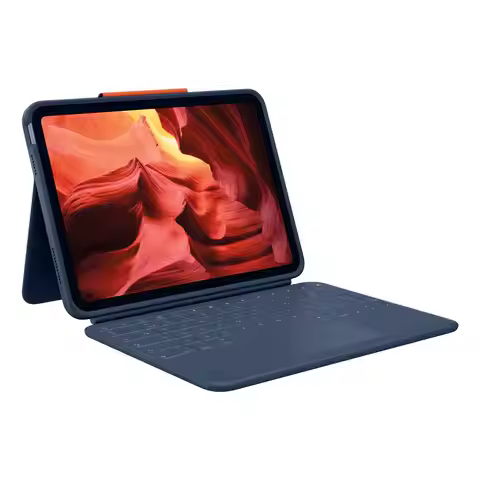 Logitech Rugged Combo 4 Touch QWERTY Inglés Smart Connector Azul