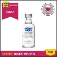 Absolut - Blue 50Ml Miniature Swedish Vodka 051