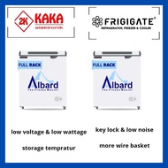 FRIGIGATE F100 ALBARD CHEST FREEZER BOX LEMARI PEMBEKU 100 LITER 2 RAK BASKET FRIGIGATE F-100 ALBAR 
