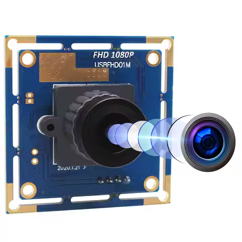 ELP 1080P Black White Monochrome Wide Angle 115degree Camera Module 30fps /60fps/100fps Indurstrial