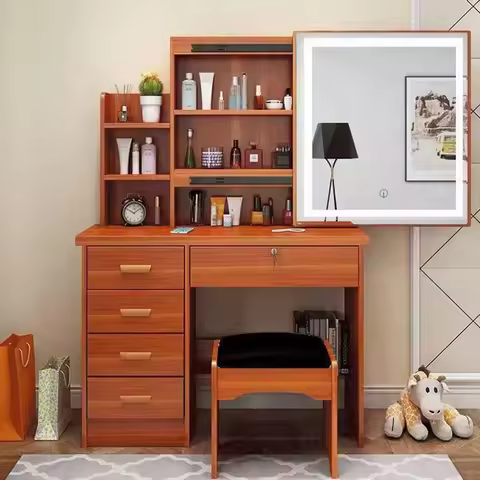 Wooden Wooden Vanity Table Makeup Funky Universal Bedroom Cheap Designer Dressing Table Modern Pente