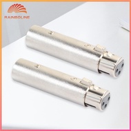 2x XLR 3Pin Male to Female Phase Reversal Adapter Plug Socket Cable Connect