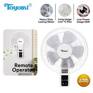 [NEW] Toyomi 12" Wall Fan with remote FW 3614R