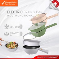 Swiss Thomas Large Capacity Electric Multi-Function Non-Stick Frying Pan, Pot & Steamer 4L