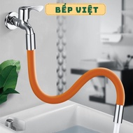 Convenient 720 degree rotating flexible silicone faucet connector QM.PK081/75/82