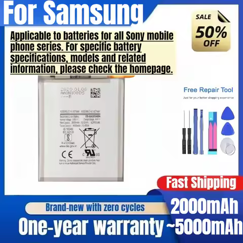 Battery for Samsung S22/PLUS/+/Ultra/S23/PLUS/+/Ultra/S24/Ultra/PLUS/NOTE5/8/9/10/20/X/N970/A02S/ A0