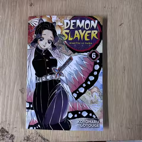 New Version Japanese Anime Demon Slayer Kimetsu No Vol 6 Youth Manga Book English Comic Book Set
