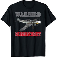 Men's cotton T-shirt WW2 Planes Fighter Messerschmitt BF 109 German WWII Warbird T-Shirt High qualit