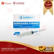 SURRMED DISPOSABLE SYRINGE 1CC, 3CC, 5CC, 10CC (SET OF 10)