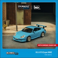 Tarmac Works 1:64 GT3 (type 996) Light Blue Diecast Model Car