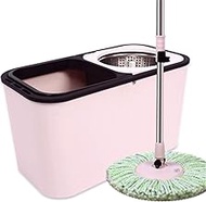 YWAWJ Mop Free Hand Wash Household Cleaning Supplies Stainless Steel Mop Dual Purpose Mop Automatic Mop Bucket Rotating Lazy Mop