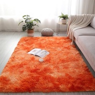 2.6x3.9 ft Light Gray Fashionable Tie-Dye Rugs for Living Room Bedroom, Fluffy Soft Plush Shaggy Rug