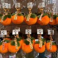 Plush Persimmon Pendant Cute School Bag Pendant Plush Doll Car Keychain Pendant Good Things Giveaway