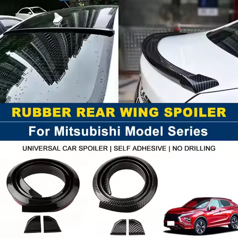 For Mitsubishi Lancer EX Outlander ASX Pajero Eclipse Cross Triton 1.5M Self-Adhesive Rear Spoiler W