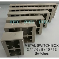 METAL SWITCH CENTER BOX - 2 Switch / 4 Switch / 6 Switch / 8 Switch / 10 Switch / 12 Switch