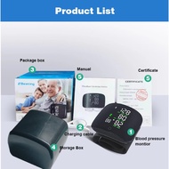 Ready Stock Rechargeable Wrist Blood Pressure Monitor Digital High BP Checking Machine Portable Teka