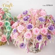 The Craft Decor 50pcs Rose With Beads Bunga Telur | Kahwin | Bunga Pahar