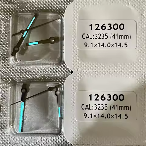 Watch accessories 3235 watch hands 126300 watch hands 9.1 14 14.5 blue glow