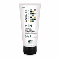 ▶$1 Shop Coupon◀  Andalou Naturals, CannaCell MEN 3 in 1 Fortifying Shampoo + Conditioner, 8.5 Fl Oz