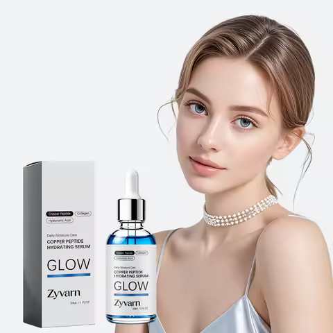 Copper Peptide Serum, Gentle Care for Sensitive Face, Elastic, Hydrating & Refreshing, Daily Facial 