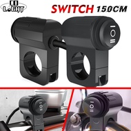 COLIGHT Waterproof 150CM Aluminum Alloy 12V Motorcycle Handlebar Control Switch Button Control Headl