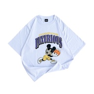 T-SHIRT OVERSIZE GRAPHIC LXCASUAL WHITE 'LUXURIOUS CHAMPIONS' [TSO_7700]