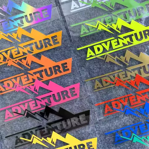 Reflective Adventure Stickers Automobile Windshield Motorcycle Trunk Three Box Creative Modification