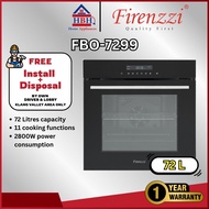 (Free Install) Firenzzi FBO-7299 Built-In Oven | 70L Electric Oven | Multi-Function Baking