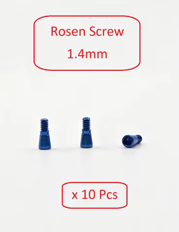 10pcs Rosen Screw 1.4mm Titanium Dental Implant Screw fits Hiossen Osstem Nobel Straumann Adin Astra