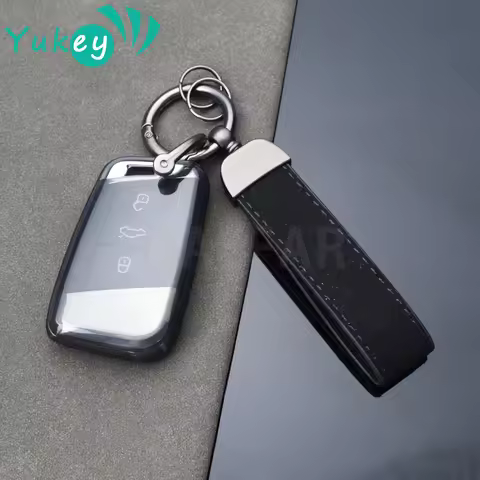 TPU Car Key Case Bag Car Key Chain for Volkswagen VW Passat B6 B7 B8 Magotan Arteon GTE Golf Tiguan 