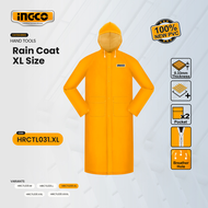 INGCO เสื้อกันฝน PVC 100% อย่างหนา ยาว 120 ซม. (Size : M / L / XL / XXL / XXL)  รุ่น HRCTL031.M | HR