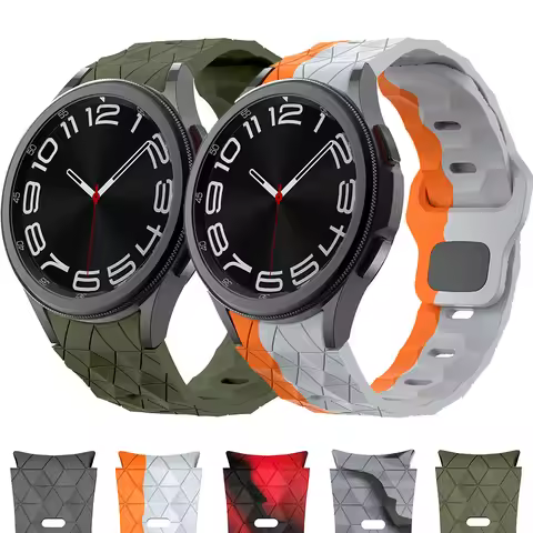 Silicone Strap for Samsung Galaxy Watch 6 Classic 47mm 43mm/4 classic 46mm 42mm Bracelet Galaxy Watc