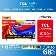 TCL T6D Premium QLED 4K Google TV (P7K Upgrade) |  50 inch  | ONKYO 2.0 Hi-Fi System | Dolby Vision 