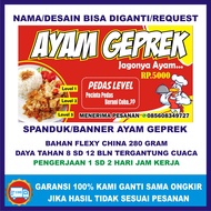 Banner ayam geprek / banner ayam bakar / banner ayam goreng banner ayam penyet / banner ayam crispy