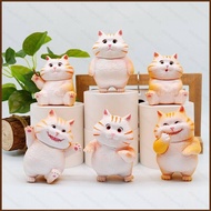 ST3 6pcs Cat Action Figure Q version Model Dolls Toys For Kid Ornament Collection gift TS3