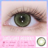 Midroo [COD] Contact Lens รุ่นแฟชั่นขายดี เลนส์หวานๆ เลนส์ค่าสายตาปกติ Mirage Brown/Green/Blue/Gray 