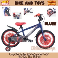 Coyote Yotel Spiderman 6.0 Children's Bike 12 16 18 Inch - Original Product by Element - New Product